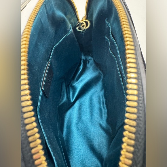 Auth Gucci Ophidia Dome Half Moon Web Cognac Brown Suede Small Crossbody Bag Ex+ - Picture 16 of 16